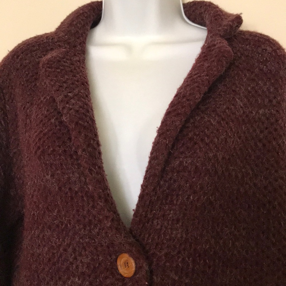 Chunky and thick knitted sweater blazer - Picture 6 of 7